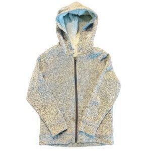 Old Navy Kids Fuzzy lined hoodie sweater. Size M Gray Unisex